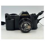 vintage Canon T50 35mm SLR film camera, 1984
