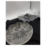 Cambridge glass footed serving bowl American