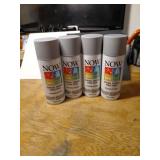 4 New Cans Of Grey indoor/Outdoor Grey Spray