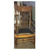 Wooden rocking chair