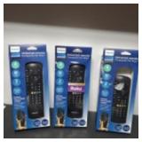 3 open box universal Philips remotes