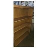 Short wooden 4 shelf bookcase 36x10x47
