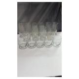 Pier 1 Optic Ribbed 6' barrel-shaped clear glass
