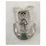 Regimental Cap brooch Marked 0900     .200oz