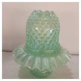 Fenton willow green fairy lamp 6.5in