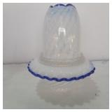 Fenton blue ridge fairy lamp 6.5in