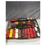 HO scale model train rolling stock, including