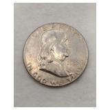1955 Franklin half dollar