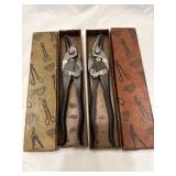 Vintage Wiss left and right tin snips in box