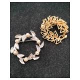 Dubarry of 5th Ave and Lisner brooches