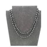 Vintage black two-tiered necklace