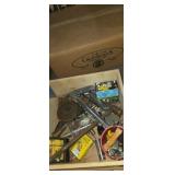 Nut drivers , box cutters. Sockets wrenches and