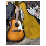 Francis vintage acoustic guitar with case