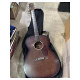 Kingston vintage acoustic guitar with zip case,