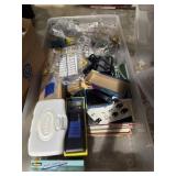 collection of HO scale model railroad equipment,