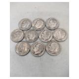 10 1946-1967 silver dimes