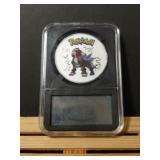 POKEMON COLLECTOR COIN EMTEIIN HARD PLASTIC