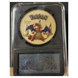 POKEMON COLLECTORS COIN CHARZARD IN PROTECTIVE