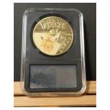 POKEMON COLLECTOR COIN PIKACHUIN HARD PLASTIC