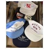 Various advertising trucker hats & ball caps,