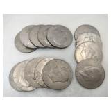 14 Eisenhower dollar coins