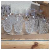 Fostoria goblets and drinking glasses