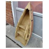 Canoe 2 shelf boat decor.