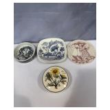 6-inch ceramic wall plate features the