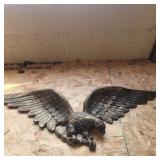Metal American eagle wall hanging 28in