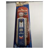 Chevron vintage-style gas pump