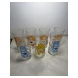 7 Care Bear Pizza Hut Glasses 1983