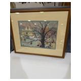 framed artwork is a signed and numbered