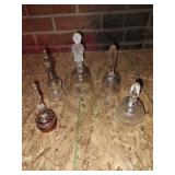 Group of decorative glass bells.