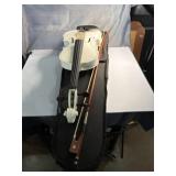 full-size 4/4 white beginner acoustic violin kit