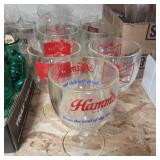 5 assorted bear glasses