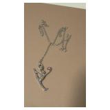 Chrystal sterling silver ballerina necklace with