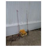 7 Fishing POLES AND TACKLE BOX