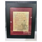 framed wall plaque features the classic "God Made