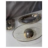 silver-plated oval wire fruit or bread
