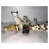 Cat Collection  some chips and a missing cat tail