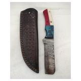 Damascus style knife w/ stealth  4" blade