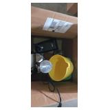 Magic bullet. Measure cup, towel holder and can