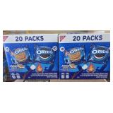 2- 20ct boxes of oreo variety packs