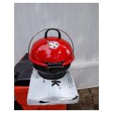Small Charcol Grill Great For Camping ,Etc.Red