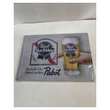 12 in x 17 in metal PBR sign