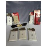 RCA phone wall jack plates, 1 port wall plates,