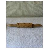 Springerle wood carving rolling pin 14 inches