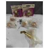Household hardware roller catch, natural wood
