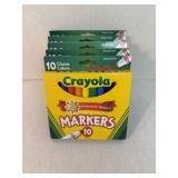 Lot of 5 Crayola marker 10 packs