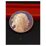 1 OUNCE .999 COLORIZED COPPERBUFFALO NICKEL